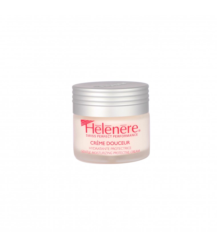 GENTLE MOISTURIZING PROTECTIVE CREAM (Y103) : Hydrating and protective day cream that soothes the skin while protecting it from external aggressions. The skin finds its suppleness, softness and comfort back. Apply every morning to perfectly cleansed face and neck with light circular massages. You can combine it with any serum from other Helenere product lines.