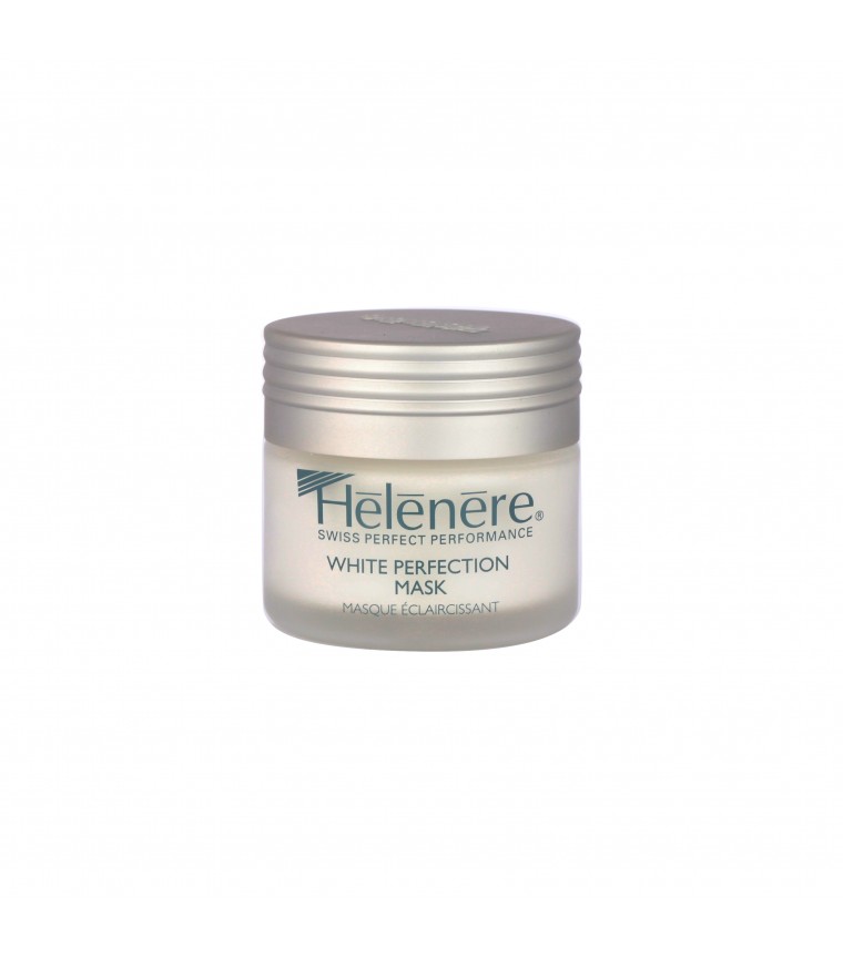 WHITE PERFECTION MASK (W702) : Restructuring mask based on a complex that ensures a uniform progressive lightening effect, without modifying the natural cutaneous metabolism. It purifies the epidermis while tightening the pores. After having peeled your skin with Bio Quartzpeel (V209), apply White Perfection Mask evenly to the face and leave for 15 to 20 minutes before removing with cotton wools moistened with White Perfection Tonic (W701).
