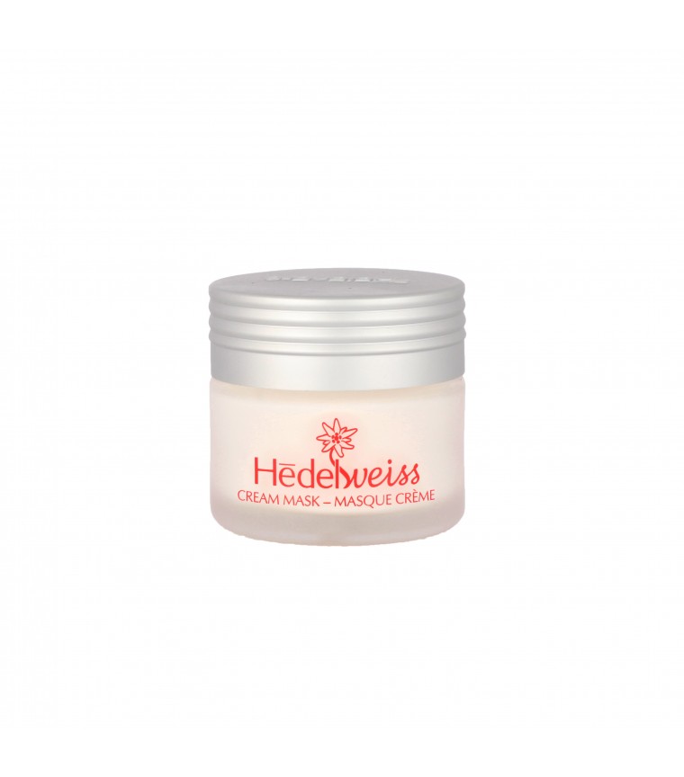 HEDELWEISS CREAM MASK (H804) : Hydrating and revitalizing cream-mask based on a pure and exclusive complex of Edelweiss extracts that normalizes the skin’s moisture. The skin is soft, fresh and comfortable, the complexion is radiant. After having peeled your skin with Bio Quartzpeel (V209) and after having refreshed your skin with Hedelweiss Tonic (H802), apply a thin layer of Hedelweiss Cream Mask to thoroughly cleansed face and neck and leave for 15-20 minutes, then softly massage and rinse with tepid water. For a perfect finish, softly apply cotton wools moistened with Hedelweiss Tonic (H802) to your skin.  